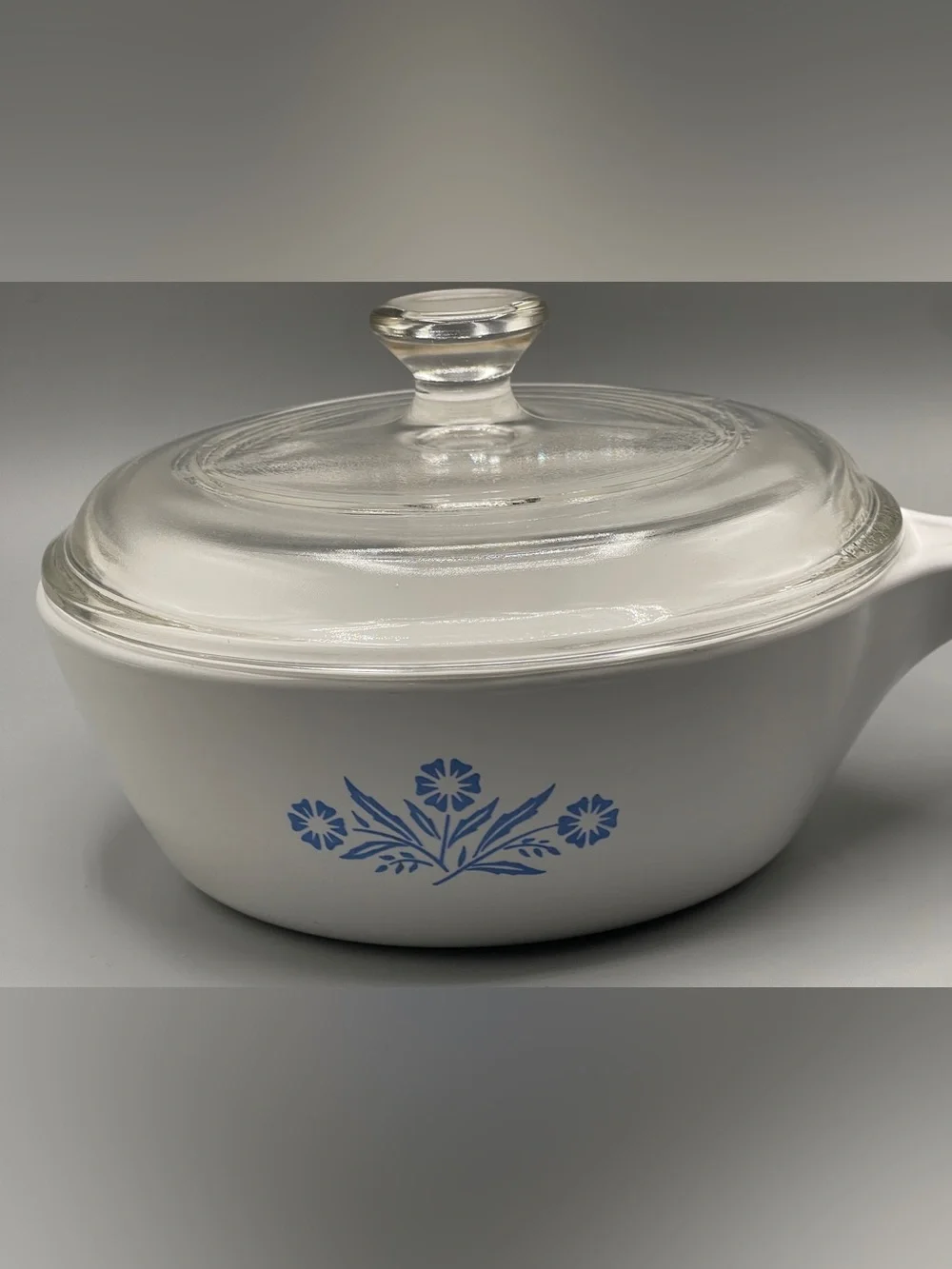 Vintage CorningWare Blue Cornflower 1 Pint Saucepan With‎ Lid 6”